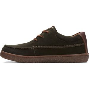 Men’s Clark’s Hodson Moc in Olive Suede, size 11.5